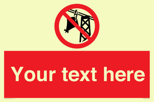 Custom prohibition do not fly kites near overhead electrical power lines